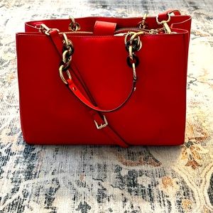 Red Michael Kors purse